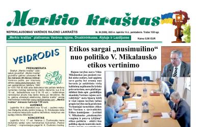 Etikos sargai „nusimuilino“ nuo politiko V. Mikalausko etikos vertinimo; Apie nedarbą mūsų rajone, ir ką siūlo vietos darbdaviai; Baigėsi teatrų festivalis „Tegyvuoja Giraitė“; ES institucijos sutarė 
dėl paprastesnių taisyklių ūkininkams


