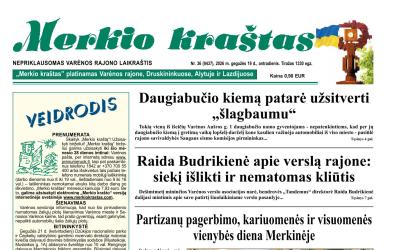 Daugiabučio kiemą patarė užsitverti „šlagbaumu“; Raida Budrikienė apie verslą rajone: siekį išlikti ir nematomas kliūtis; Partizanų pagerbimo, kariuomenės ir visuomenės vienybės diena Merkinėje; Varėna rengiasi vasaros sutiktuvėms; Šauliams bus taikomi aukštesni reikalavimai